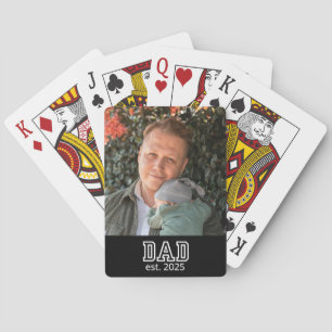 Vater etablierte benutzerdefinierte Jahresfoto Vat Spielkarten