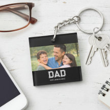 Vater etablierte Foto Moderne Typografie Geschenk