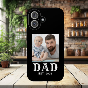 Vater Etablierte Typografie Foto Schwarz iPhone 16 Hülle