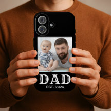 Vater Etablierte Typografie Foto Schwarz