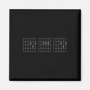 Vater Ever Fathers Day Shirt Gitarre Chord Rock Mu Magnet