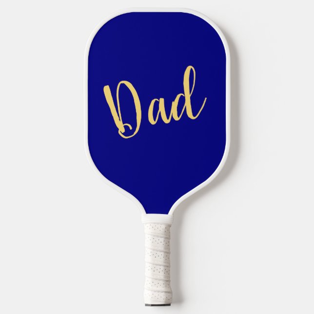 VATER Extravagant Script Vibranu Royal Blue Backgr Pickleball Schläger (Vorderseite)