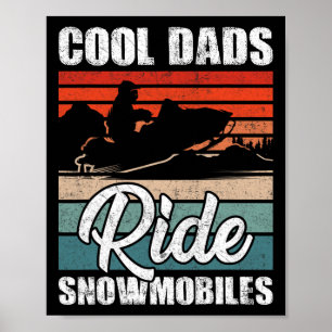 Vater fahren Snowmobile - Pater Snowcross Motor Sl Poster