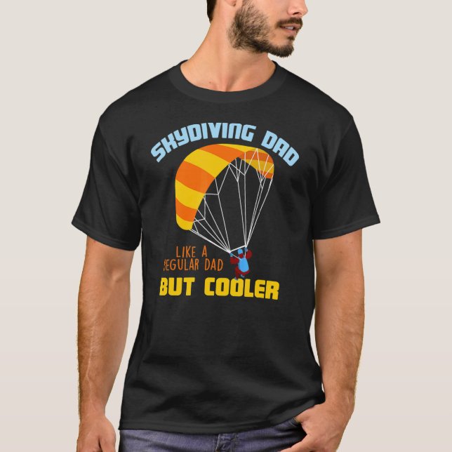 Vater Fallschirmspringer Mann Ehemann  Skydiv T-Shirt (Vorderseite)