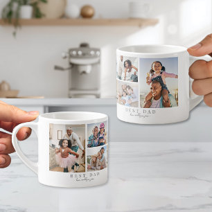 Vater Familienfoto-Collage Vater Espressotasse