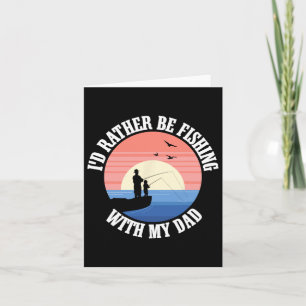 Vater Father Daughter Fisherman Daug Karte