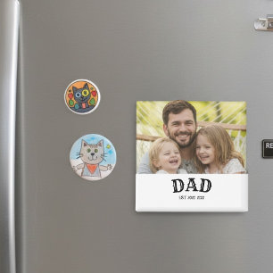 Vater Fett Gedruckter Text Est Personalisiert 20XX Magnet