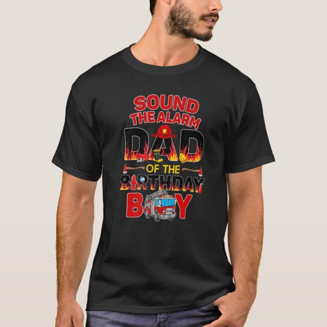 Vater Feuerwehrmann Papa 3r T-Shirt (Vorderseite)