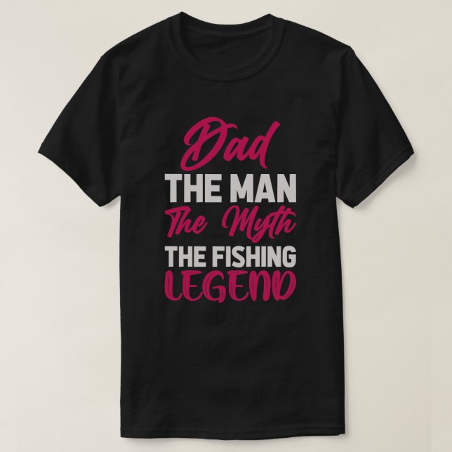 Vater Fischen Geburtstag oder Vatertag T-Shirt (Design vorne)