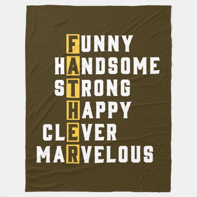 Vater Fleecedecke (Vorderseite)