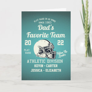 Vater Football Vathage Day Karte