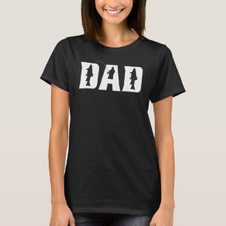 Vater Foreut Fishing - Funny Daddy Bass Fisherman T-Shirt
