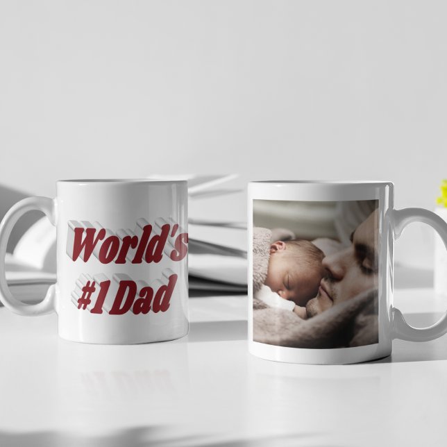 Vater Foto bordeauxfarbene Tasse (Von Creator hochgeladen)