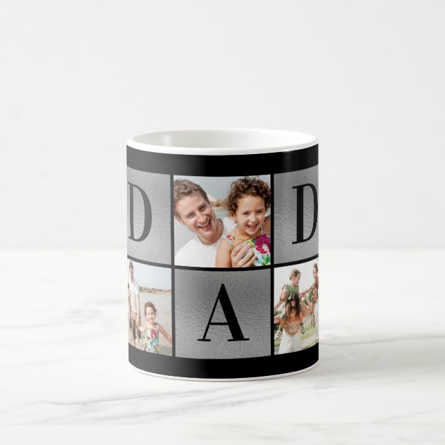 Vater Foto-Collage Kaffeetasse (Mittel)
