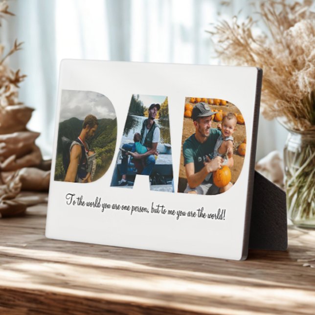 Vater Foto Collage Plaque für Vatertag Fotoplatte (Von Creator hochgeladen)