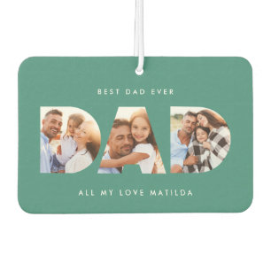 Vater Foto Moderne Typografie Kindergeschenk Autolufterfrischer