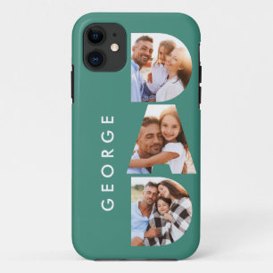 Vater Foto Moderne Typografie Kindergeschenk Case-Mate iPhone Hülle