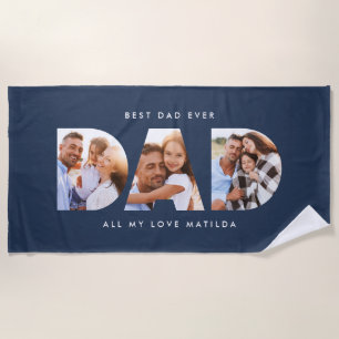 Vater Foto Moderne Typografie Kindergeschenk Strandtuch