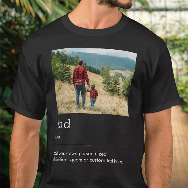 Vater-Foto-Wörterbuchdefinition T-Shirt (Von Creator hochgeladen)