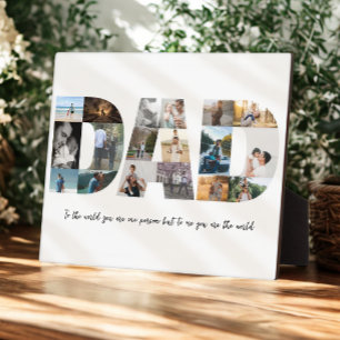 Vater FotoCollage 18 Bilder Fotoplatte