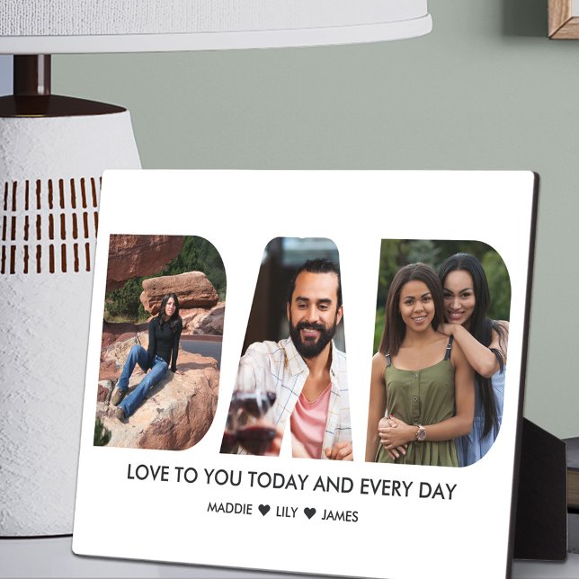 VATER FotoCollage 3 Letter Cutout Personalisiert Fotoplatte (Von Creator hochgeladen)