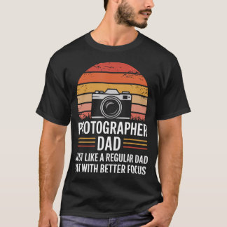 Vater Fotograf Kamera Retro Fotografie Humor Fo T-Shirt