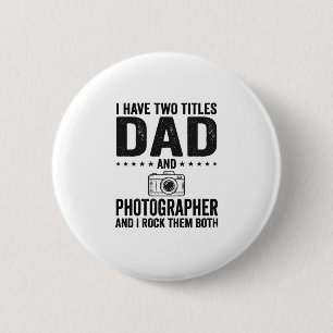 Vater Fotograf Vintage Gravur Shirt Design_1 Button