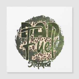 Vater Fuel Camouflage Design - militärisch Inspiri Magnetkarte