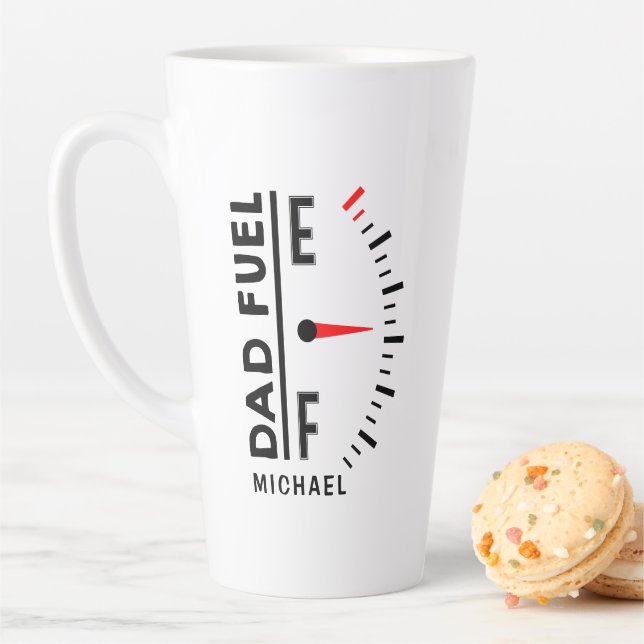 Vater Fuel Funny Vatertag Geburtstag Personalisier Milchtasse (Beispiel)