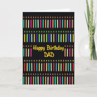 Vater Funny Birthday mit vielen Kerzen