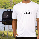 Vater Funny Birthday - Powered by DadGPT - Ai Joke T-Shirt<br><div class="desc">Feiern Sie mit dem "powered by DadGPT" T - Shirt die ultimative Papa-Energie! Ideal für Väter, die die Show mit scharfem Witz, unendlicher Weisheit und einem aufgeladenen Gefühl von Spaß führen, das von Intelligenz auf KI-Ebene inspiriert wird. Egal, ob Sie Familie, Arbeit oder einfach nur den Papa jonglieren, dieser Abschlag...</div>
