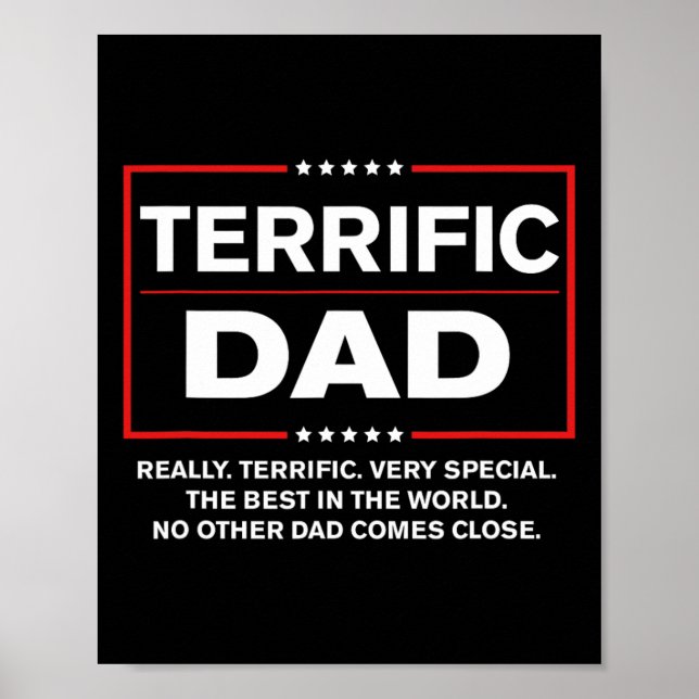 Vater - Funny Donald Trump Fathers Day Gift Poster (Vorne)