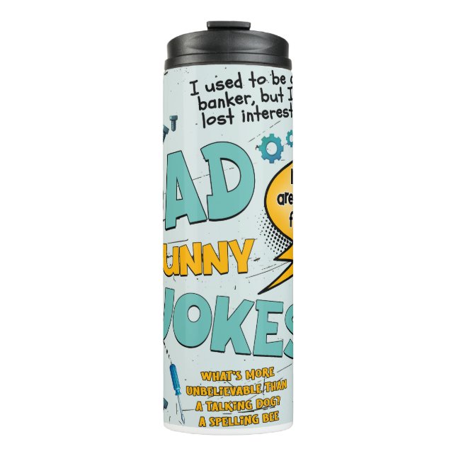 Vater Funny Jokes Tumbler Thermosbecher (Vorderseite)