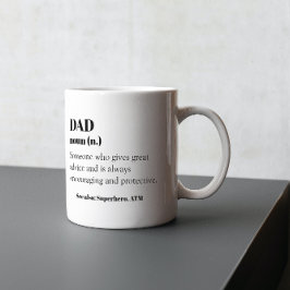 Vater FunnyDefinition Word Noun Geschenk Vatertag Kaffeetasse