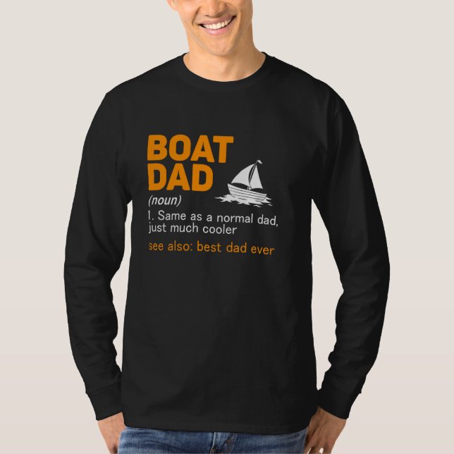 Vater für Boote: Bester Vater T-Shirt (Vorderseite)