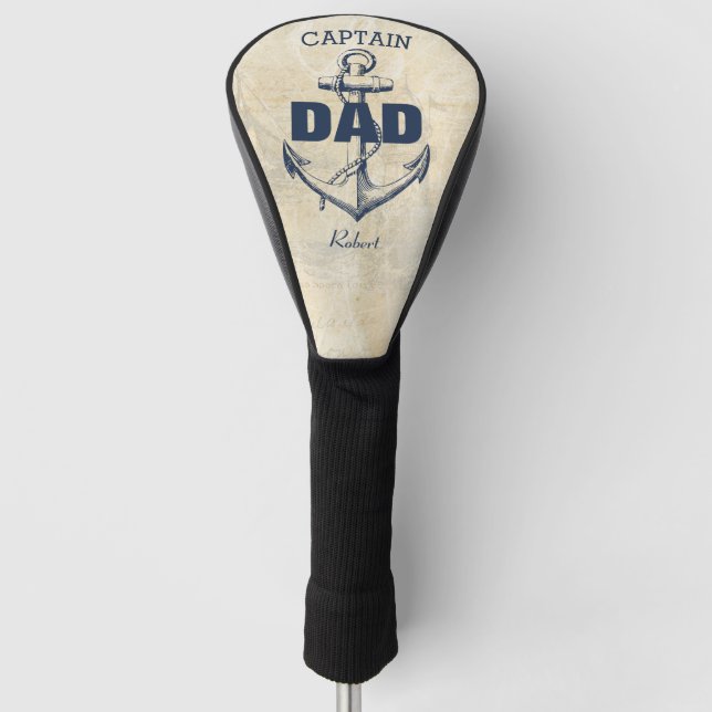 Vater für den personalisierten Anker Golf Headcover (Vorderseite)