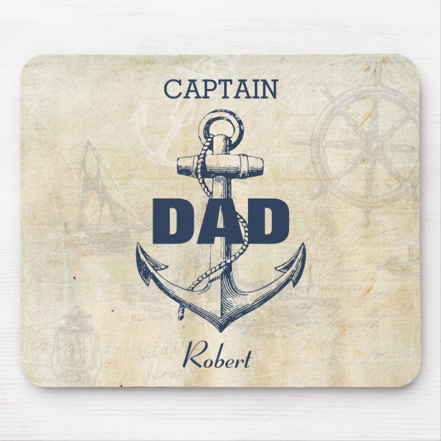 Vater für den personalisierten Anker Mousepad (Vorne)