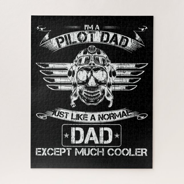 Vater für Flugzeugpilot nur normal, aber viel Cool (Vertikal)