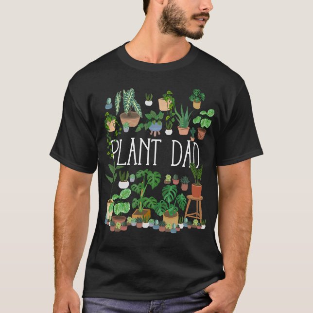 Vater für gepunktete Pflanze T-Shirt (Vorderseite)