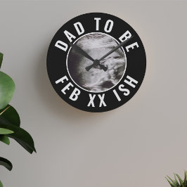 Vater für kundenspezifische Ultraschallgeräte-Foto Runde Wanduhr