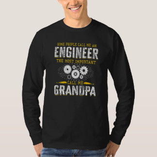 Vater für Mens Engineering Opa Engineer 2 T-Shirt