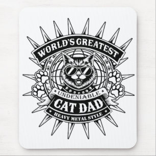 Vater für weltbeste Schwermetalle Mousepad