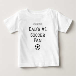 Vater Fußball Baby Name Maßgeschneidertes Outfit T-shirt