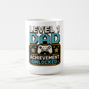 Vater-Gamer-Erfolg freigeschaltet Stufe 1 Vater Kaffeetasse