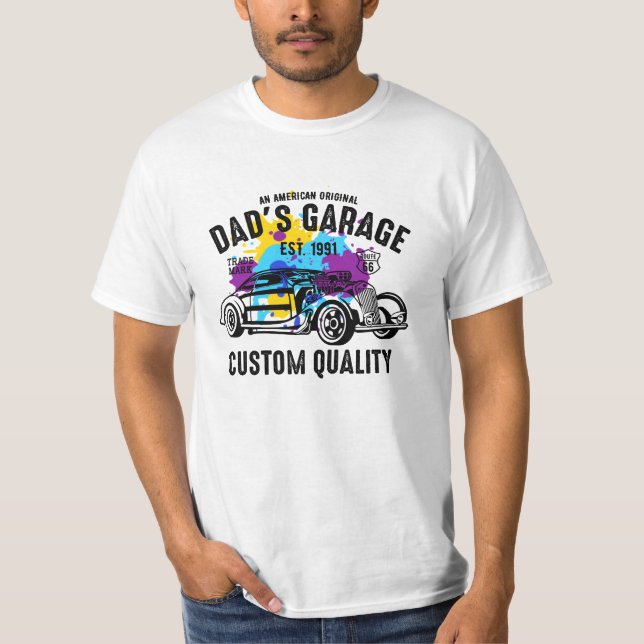 Vater Garage Mens T-Shirt (Vorderseite)
