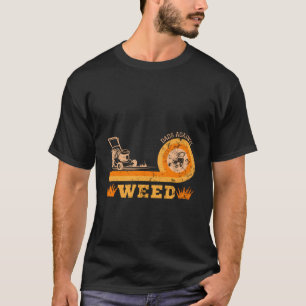 Vater gegen die Rasenmäher aus Unkrautgärten T-Shirt