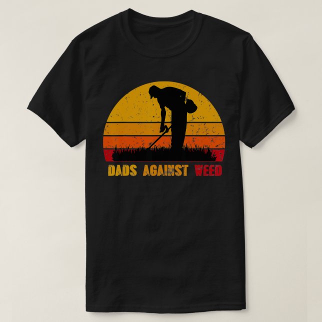 Väter gegen die Rasenmäher "Funny Gardens" T-Shirt (Design vorne)