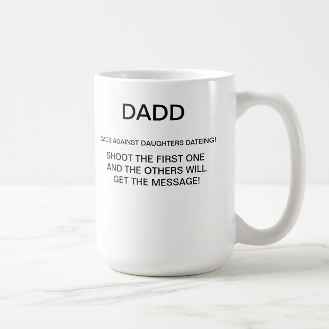 VATER GEGEN TOCHTER DATEING KAFFEETASSE (Rechts)