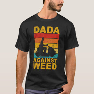 Väter gegen Unkraut Gartenarbeit Rasenmähen Rasen T-Shirt