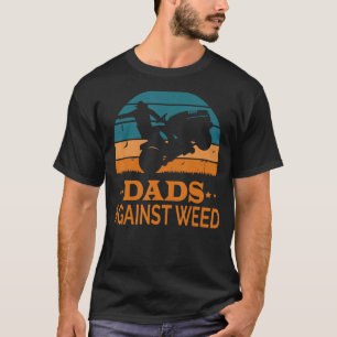 Väter gegen Unkraut Lustige Gartenarbeit Rasenmähe T-Shirt